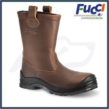 STIVALI DA LAVORO ANTINFORTUNISTICI IN PELLE S3 SRC IMPERMEABILI PESCA CACCIA 
