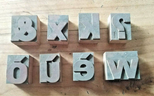 Caratteri tipografici legno - caratteri,