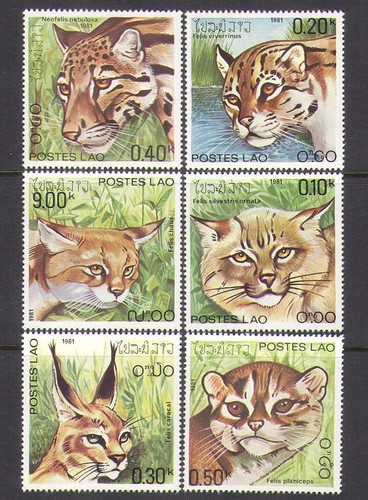 Laos 1981 gatti - 1981,