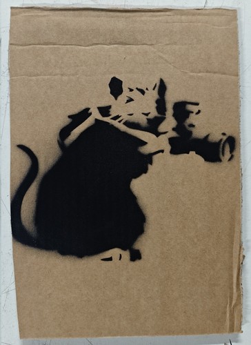 Banksy paparazzi rat - banksy,