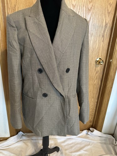Zara blazer grigio doppiopetto - zara,