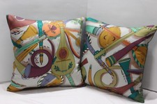 2 fodere cuscino con tessuto