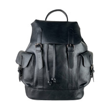 Zaino da Uomo Borsa Pelle Grande Lavoro PC Viaggio Scuola Vintage Nero Marrone