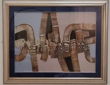 QUADRO ASTRATTO Walter Scotti Grottaglie 1974 80x60 cm olio su tela