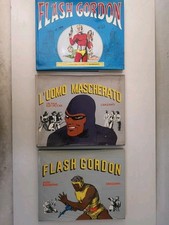 Lotto 3 Cartonati Garzanti Flash Gordon L'Uomo Mascherato Falk Moore Raymond-H27