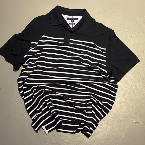 Polo righe tommy hilfiger - tommy,