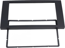 Mascherina Stereo a 2 DIN, Cornice in Plastica Nera per Ford Focus C-Max 2005+, 