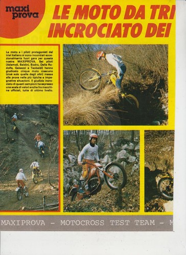 Test comparativa moto - test, trial
