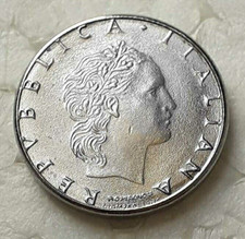 50 lire piccola moneta della repubblica italiana 1991 con difetti di conio rara
