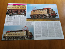 1993 E 326 003 LEMACO IN H0 MODELLO LOCOMOTIVA MODELLISMO CARATTERISTICHE