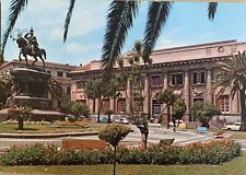 Cartolina Catania piazza Roma monumento re Umberto I di Savoia viaggiata