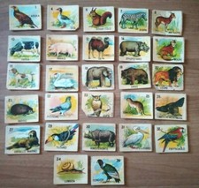 27 VECCHIE CARTE - GIOCO ANIMALI - OLD PICTURE CARDS - ANIMALS GAME