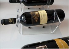 Portabottiglie vino da parete plexiglass 10pz