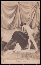 Cartolina francese Risque Nude Lady PMM serie 9 RPPC ZG5933
