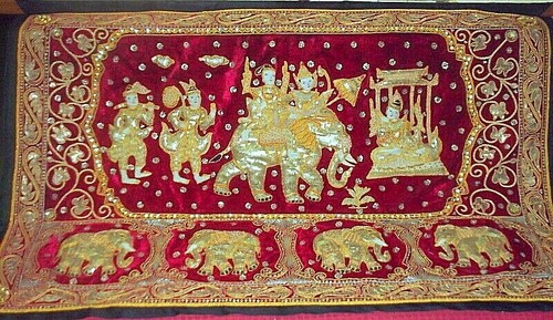 Arazzo birmano tailandese shwe - birmano-tailandese,