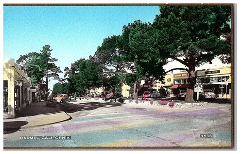 Rppc carmel california - carmel, scena