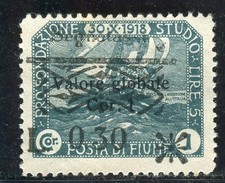 1921 FIUME LIRE 0.30 SU  1