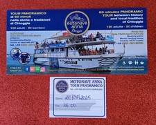 Biglietto tour panoramico Motonave Anna Chioggia (VE) e foglietto pubblicitario