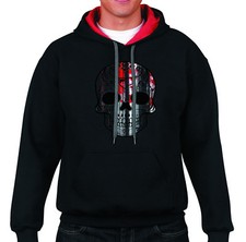 felpa cappuccio teschio messicano messican skull sangue snowboard 