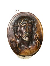 Scultura rilievo ovale in - in,