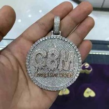 Ciondolo disco lettera 3,30 ct