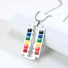 Collana LGBTQ lametta da barba