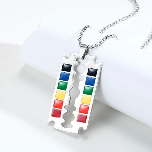 Collana lgbtq lametta barba - collana,
