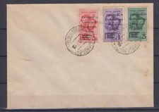 C.L.N UDINE 1945 FRATELLI BANDIERA 3 VALORI SU BUSTA CLN