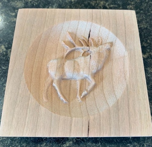 Alce incisione legno - alce,