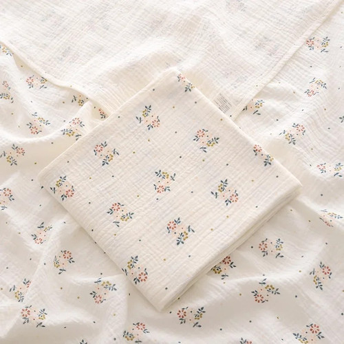 Coperta mussola floreale in - in,