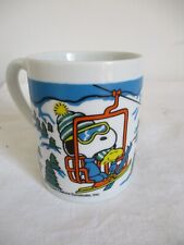 MUG vintage  tazza SNOOPY WOODSTOCK PEANUTS Schulz COLLEZIONE CERAMICA
