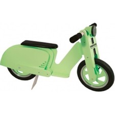 Kiddimoto Scooter In Legno Per Bambini Bicicletta Equilibrio Verde Mare Vespa