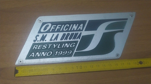 Targa costruttore - targa, fs