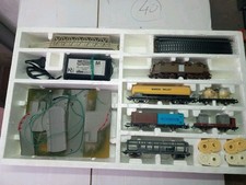 LIMA H0 CONVOGLIO FS LOCOMOTIVA E424 E 5 CARRI MERCI FUNZIONANTE OTTIME COND.