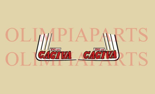 Cagiva wmx 125 adesivi - wmx, tank