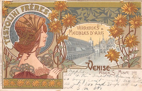1901 art nouveau testolini - art,