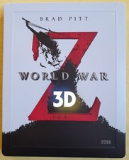 BRAD PITT: WORLD WAR Z 3D - STEELBOOK BLU-RAY 2D/3D UK Nr 2056/5000 IN ITALIANO