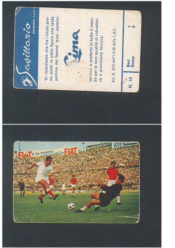 Figurina fotocalcio sagittario - figurina,