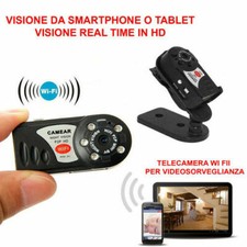 Mini Wireless Telecamera Camera WIFI IP spia SPY Sorveglianza Q7 Per IOS Android