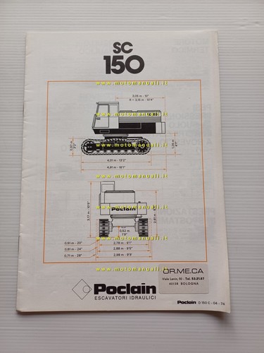 Poclain escavatore 150 1974 - poclain,