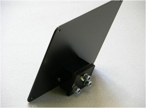 Supporto targa nero inclinato - targa,