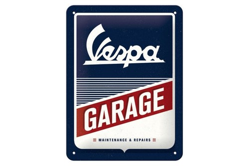 Targa latta vespa garage - "vespa, garage"