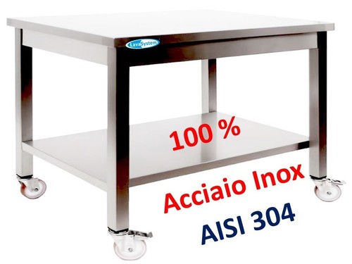 Tavolo acciaio inox - acciaio,