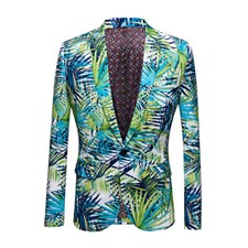 Giacca Da Uomo Suit Blazer Da Cerimonia Matrimonio Spettacolo Party