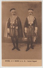 ANTICA CARTOLINA DI SAN MARINO - CAPITANI REGGENTI - FORMATO PICCOLO