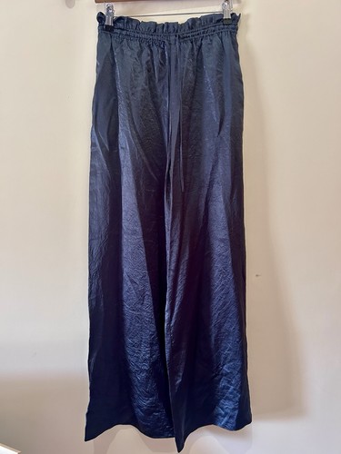 Pantalone raso zara blu notte - pantalone,