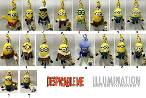 Minions portachiavi peluche - minions, in