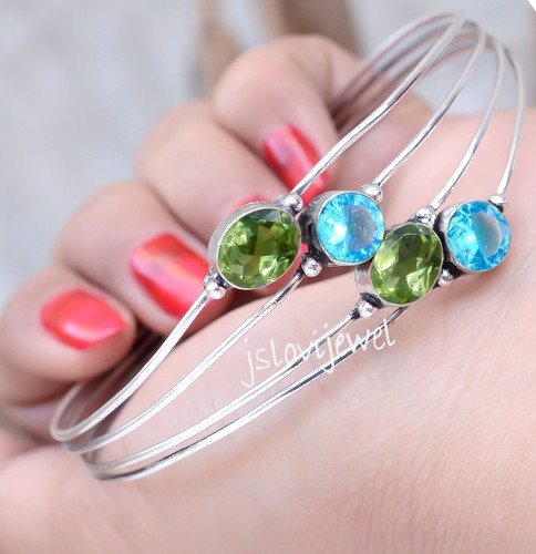 Peridot cut blue topaz - peridot, &