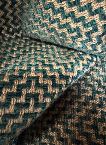 Jacquard tessuto verde scuro - , e