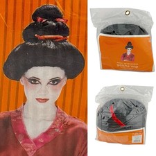 Parrucca geisha nera costume - geisha,